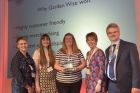 Anne Radley, Joanne & Gillian Bertram of Garden Wise, with GIMA's Vicky Nuttall and Julian Winfield,